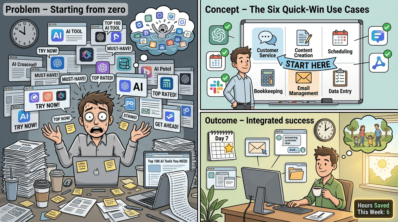 Beginner's Guide to Quick-Win AI Tools for SMBs (No Tech Team Needed)